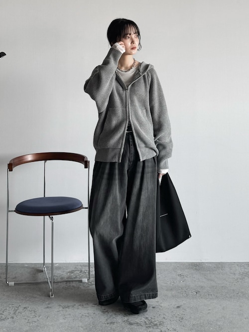 3TUCK DENIM BAGGY SLACKS（デニムパンツ）｜WYM LIDNM（ウィム