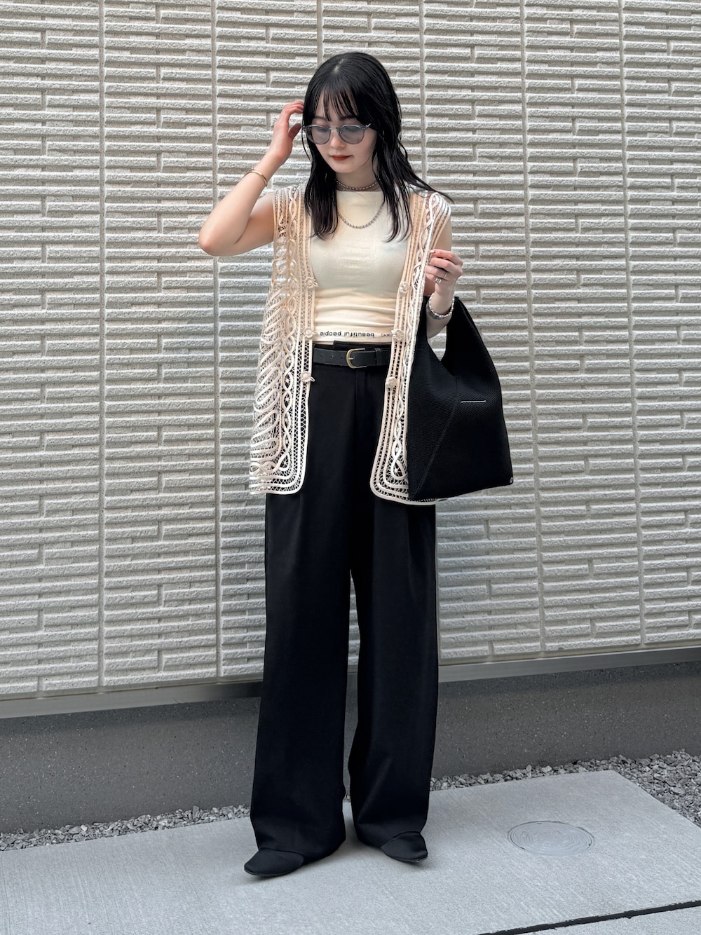 TODAYFUL（トゥデイフル）の「エンブロイダリーミドルベスト