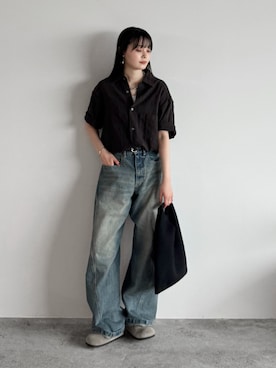 「アイテム（サンダル）」を使った、pearn0さん（レディース・160cm）の夏コーディネート