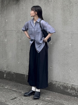 「アイテム（スリッポン）」を使った、pearn0さん（レディース・160cm）の夏コーディネート