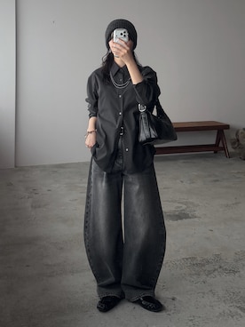 「anuke（アンヌーク）のアイテム」を使った、pearn0さん（レディース・160cm）の冬コーディネート