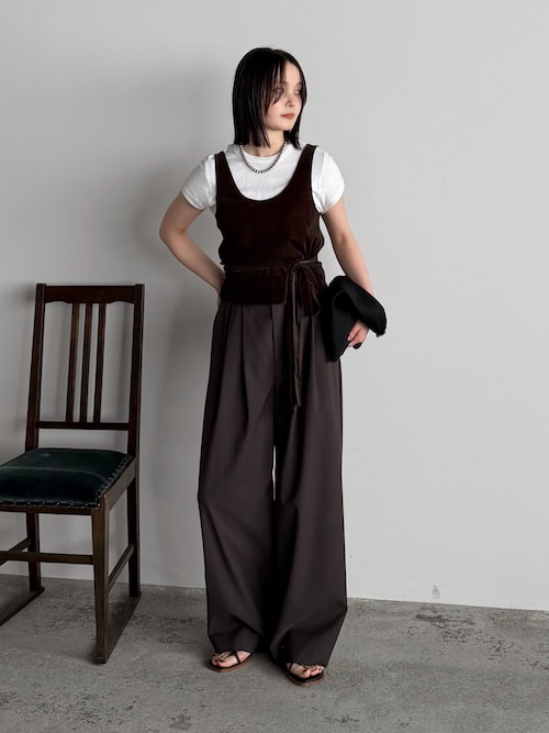 「TODAYFUL(トゥデイフル)のTODAYFUL Compact Smooth T-shirts(Tシャツ/カットソー)」を使った、pearn0さん(レディース・160cm)の夏コーディネート