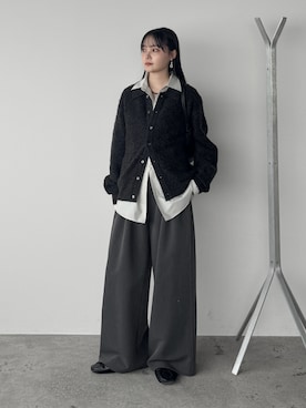 「ワイドパンツ」｜pearn0さん（レディース・160cm）の秋コーディネート