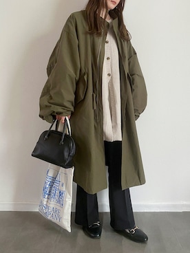 「WHIMSIC（ウィムジック）のアイテム（その他アウター）」を使った、pearn0さん（レディース・160cm）の冬コーディネート
