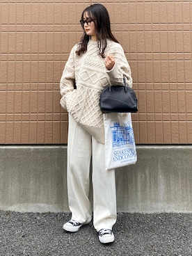 「SANSeLF（サンセルフ）のアイテム」を使った、pearn0さん（レディース・160cm）の冬コーディネート