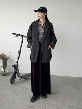 「ADAM ET ROPE'（アダムエロペ）のアイテム」を使った、pearn0さん（レディース・160cm）の秋コーディネート