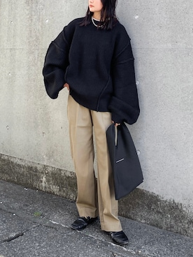 「THE SHINZONE（ザ　シンゾーン）のアイテム（チノパンツ）」を使った、pearn0さん（レディース・160cm）の秋コーディネート