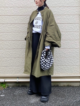 「WHIMSIC（ウィムジック）のアイテム（その他アウター）」を使った、pearn0さん（レディース・160cm）の冬コーディネート