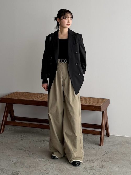 セール】HIGH TWISTED GABA W JACKET（テーラードジャケット）｜WYM