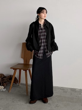 「アイテム（ブルゾン）」を使った、pearn0さん（レディース・160cm）の冬コーディネート