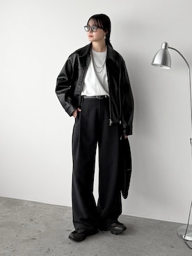 「アイテム（ブルゾン）」を使った、pearn0さん（レディース・160cm）の春コーディネート