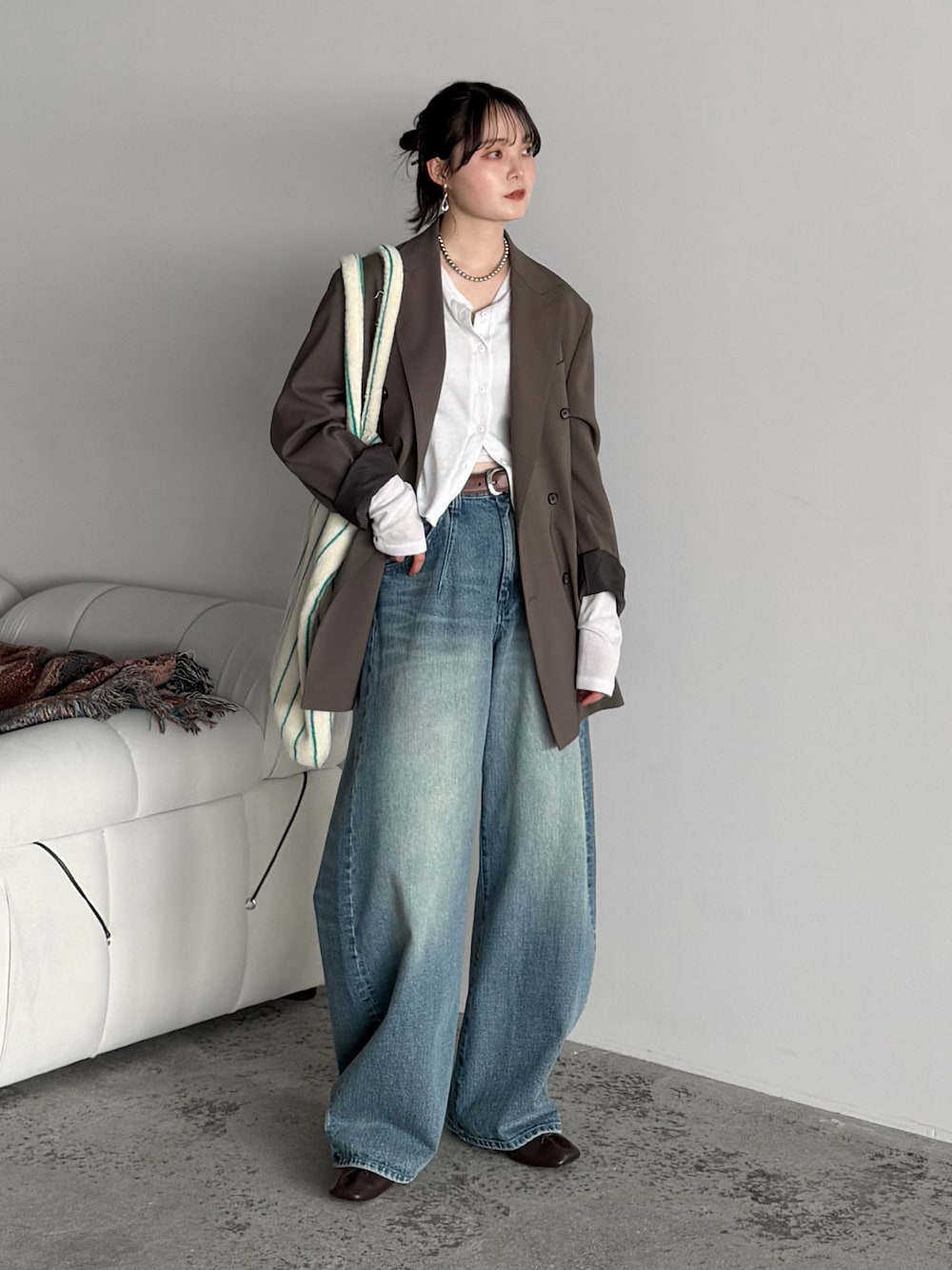 HIGH TWIST PE DOUBLE SUITを使った人気ファッションコーディネート - WEAR