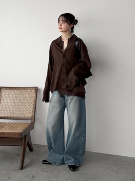 「NOGLE（ノグル）のアイテム」を使った、pearn0さん（レディース・160cm）の春コーディネート