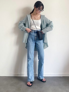 「LHME（エルエイチエムイー）のアイテム」を使った、pearn0さん（レディース・160cm）の夏コーディネート