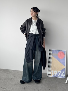 「アイテム（アクセサリー）」を使った、pearn0さん（レディース・160cm）の秋コーディネート