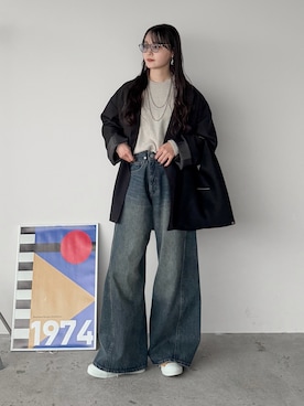 「アイテム（ハンドバッグ）」を使った、pearn0さん（レディース・160cm）の秋コーディネート