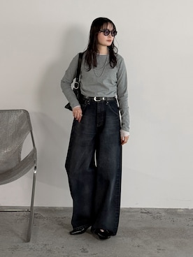 「KBF（ケイビーエフ）のアイテム」を使った、pearn0さん（レディース・160cm）の春コーディネート
