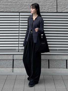 「ワイドパンツ」｜pearn0さん（レディース・160cm）の秋コーディネート