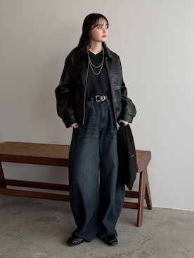 「CEMONEMO（セモネモ）のアイテム」を使った、pearn0さん（レディース・160cm）の冬コーディネート