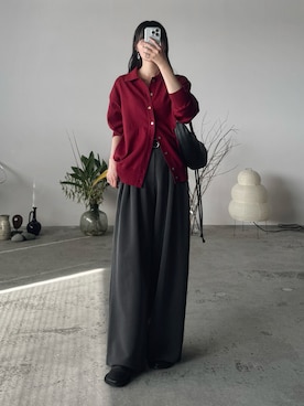 「カーディガン」｜pearn0さん（レディース・160cm）の秋コーディネート