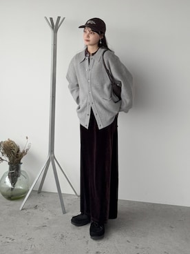 「アイテム（モカシン/デッキシューズ）」を使った、pearn0さん（レディース・160cm）の秋コーディネート