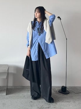 「アイテム（モカシン/デッキシューズ）」を使った、pearn0さん（レディース・160cm）の秋コーディネート