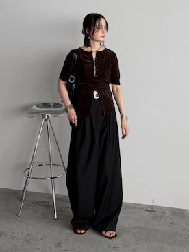 「THE YOn（ザヨン）のアイテム」を使った、pearn0さん（レディース・160cm）の夏コーディネート