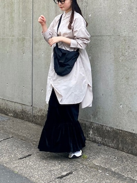 「Adoon plain（アドーンプレーン）のアイテム」を使った、pearn0さん（レディース・160cm）の春コーディネート