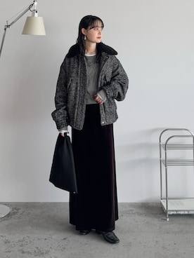 「アイテム（スカート）」を使った、pearn0さん（レディース・160cm）の秋コーディネート