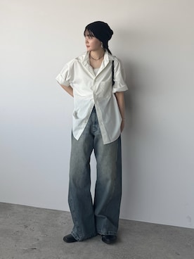「アイテム（スリッポン）」を使った、pearn0さん（レディース・160cm）の夏コーディネート