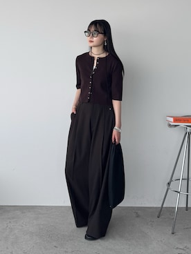 「アイテム（スリッポン）」を使った、pearn0さん（レディース・160cm）の夏コーディネート