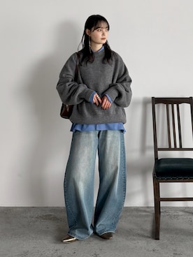 「NOGLE（ノグル）のアイテム」を使った、pearn0さん（レディース・160cm）の冬コーディネート