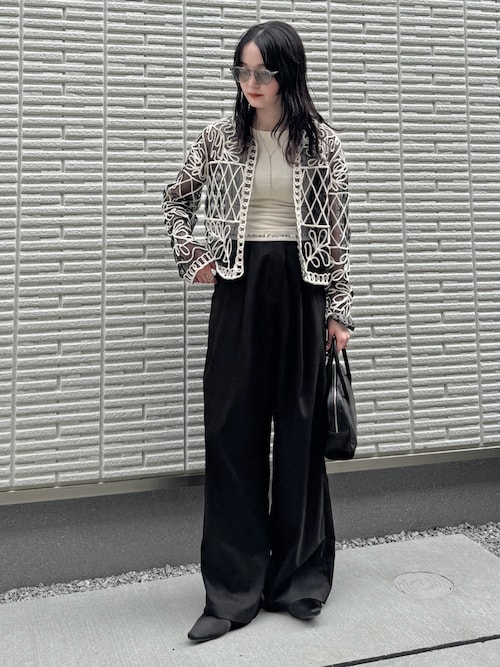 セール】【S,M,Lサイズ展開】ツータックルーズスラックスパンツ