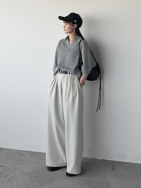「アイテム（帽子）」を使った、pearn0さん（レディース・160cm）の夏コーディネート