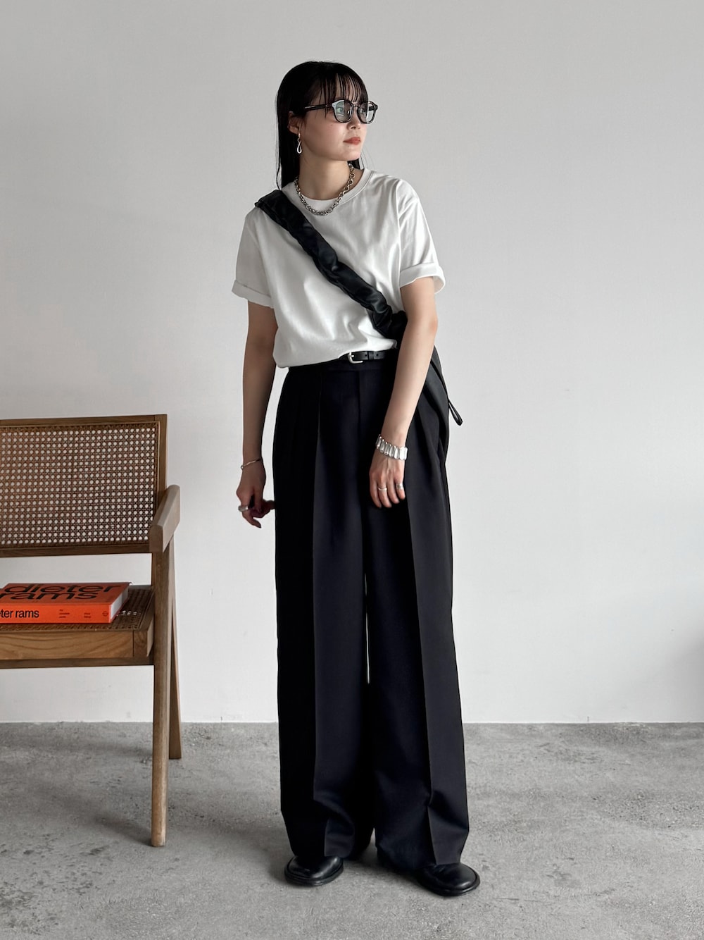 SEMI WIDE STRAIGHT WOOLY SLACKS 2点セット SEMI WIDE STRAIGHT WOOLY SLACKS（スラックス）｜WYM LIDNM（ウィム