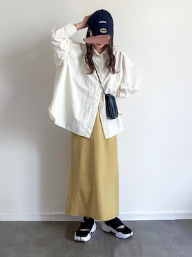 「DISCOAT（ディスコート）のアイテム（ワンピース/ドレス）」を使った、pearn0さん（レディース・160cm）の春コーディネート