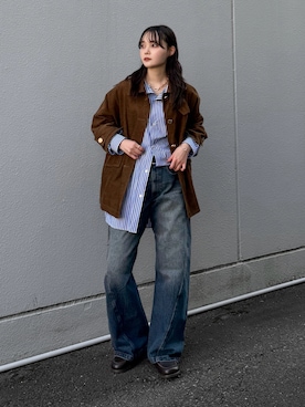 「アイテム（ブレスレット）」を使った、pearn0さん（レディース・160cm）の冬コーディネート