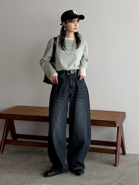 「CEMONEMO（セモネモ）のアイテム」を使った、pearn0さん（レディース・160cm）の冬コーディネート