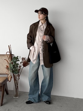 「KBF（ケイビーエフ）のアイテム」を使った、pearn0さん（レディース・160cm）の春コーディネート