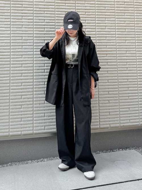 S,M,Lサイズ展開】ツータックルルーズスラックスパンツ/リネン
