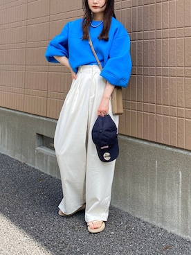 「teva」｜「アイテム（キャップ）」を使った、pearn0さん（レディース・160cm）の春コーディネート