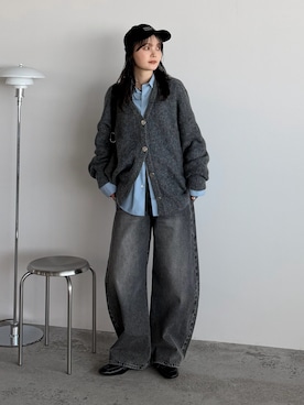 「NOGLE（ノグル）のアイテム」を使った、pearn0さん（レディース・160cm）の冬コーディネート