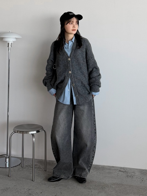 セール】【WEB限定】ダブルモヘヤニットカーディガン（カーディガン