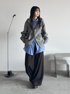 「アイテム（ローファー）」を使った、pearn0さん（レディース・160cm）の秋コーディネート