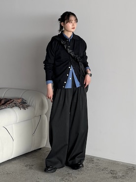 「WYM LIDNM（ウィム バイ リドム）のアイテム」を使った、pearn0さん（レディース・160cm）の春コーディネート