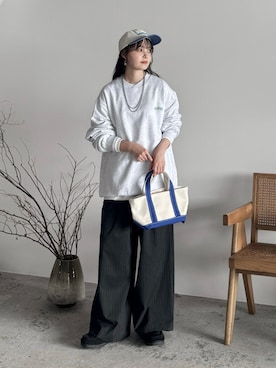 「アイテム（スウェット）」を使った、pearn0さん（レディース・160cm）の秋コーディネート