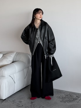 「MM6 Maison Margiela（ｴﾑｴﾑｼｯｸｽ ﾒｿﾞﾝ ﾏﾙｼﾞｪﾗ）のアイテム」を使った、pearn0さん（レディース・160cm）の冬コーディネート