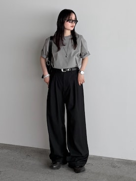 「NUEF （ヌエフ）のアイテム」を使った、pearn0さん（レディース・160cm）の夏コーディネート