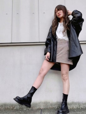 「AS as know as（エーエス アズノウアズ）のアイテム（ジャケット/アウター）」を使った、h.eさん（レディース・150cm）の秋コーディネート
