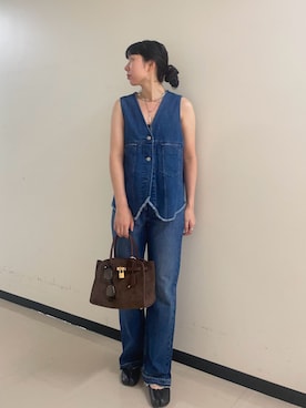 「アイテム（ベスト）」を使った、nol iwaoさん（レディース・163cm）の夏コーディネート